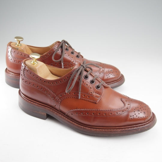 ★トリッカーズ SIZE 7.5【定価￥132,000-★ダイナイトソール/BOURTON/マロンアンティーク】バートン/M5633/カーフ/茶/Tricker's★n654