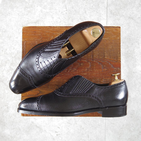 美品★(英)ガジアーノ&ガーリング 6E【現行定価20万円以上★ハッチグレイン/BARCLAY】レイジーマン/MH71ラスト/黒/GAZIANO&GIRLING★o703