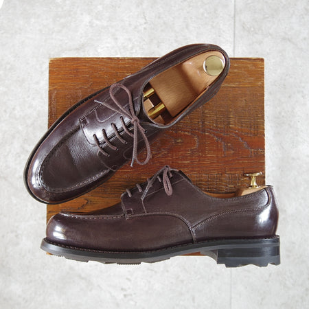 未使用★J.M.ウエストン 6B【現行定価￥187,000-★ノヴォカーフ仕様/ゴルフ/GOLF】641/31ラスト/Uチップ/濃茶/Weston/ウェストン★o704