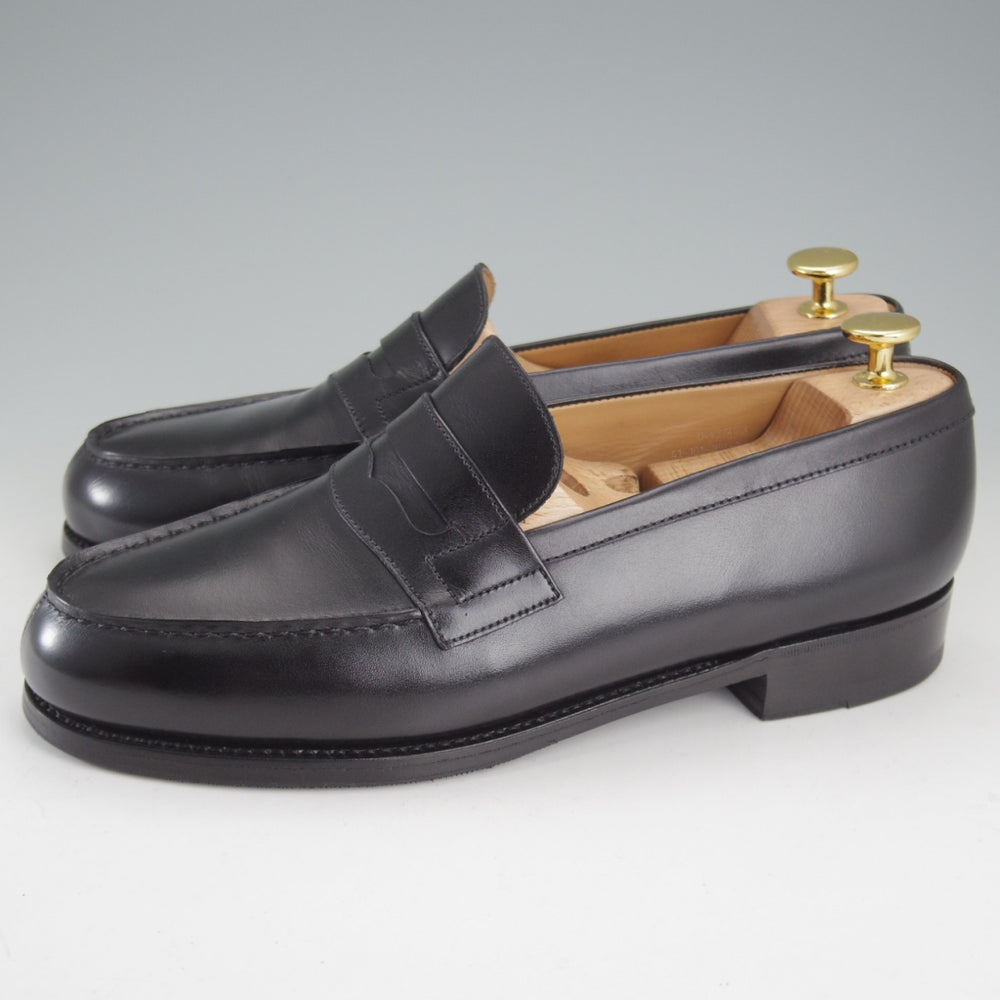 美品★J.M.ウエストン 6C【定価￥165,000-★180/コインローファー】41ラスト/ボックスカーフ/黒/メンズ/Weston/ウェストン★p263