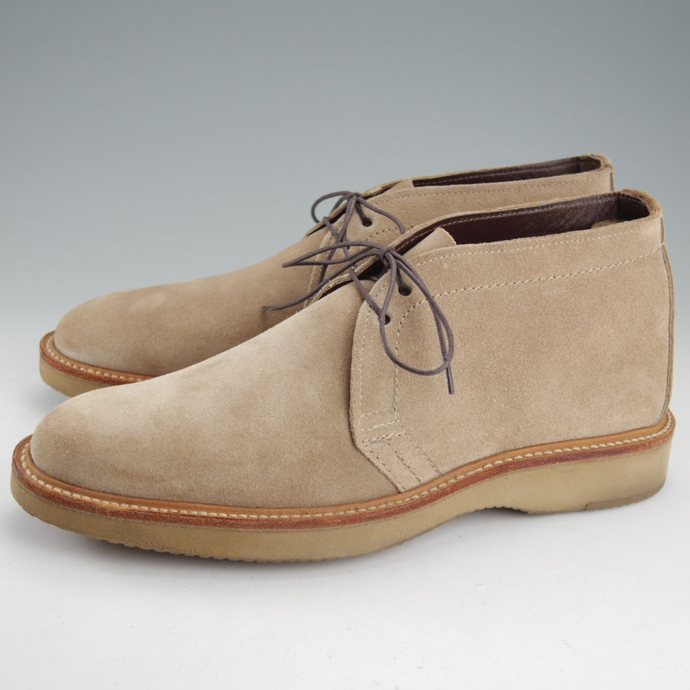 美品★オールデン 8.5D【現行定価17万円以上★チャッカブーツ/1467】バリーラスト/スエード/薄茶/メンズ/ALDEN★o150