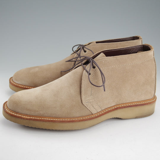 美品★オールデン 8.5D【現行定価17万円以上★チャッカブーツ/1467】バリーラスト/スエード/薄茶/メンズ/ALDEN★o150