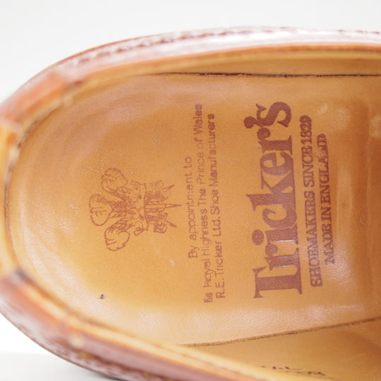 ★トリッカーズ SIZE 7.5【定価￥132,000-★ダイナイトソール/BOURTON/マロンアンティーク】バートン/M5633/カーフ/茶/Tricker's★n654