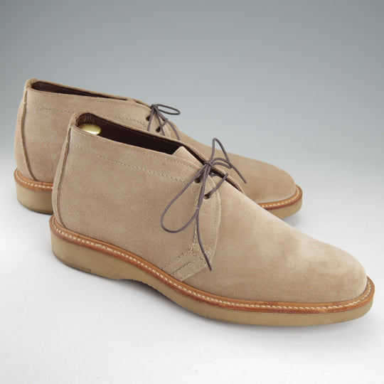 美品★オールデン 8.5D【現行定価17万円以上★チャッカブーツ/1467】バリーラスト/スエード/薄茶/メンズ/ALDEN★o150