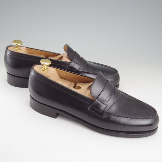 美品★J.M.ウエストン 6C【定価￥165,000-★180/コインローファー】41ラスト/ボックスカーフ/黒/メンズ/Weston/ウェストン★p263