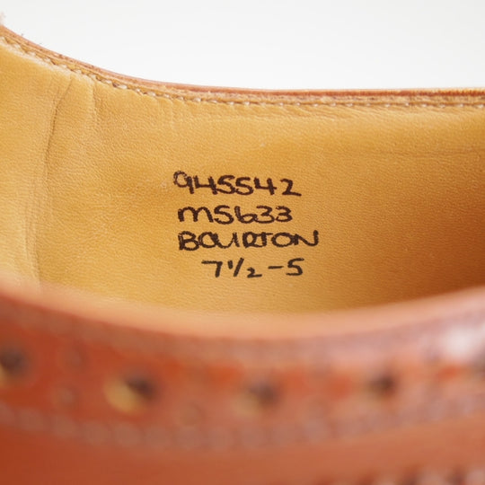 ★トリッカーズ SIZE 7.5【定価￥132,000-★ダイナイトソール/BOURTON/マロンアンティーク】バートン/M5633/カーフ/茶/Tricker's★n654