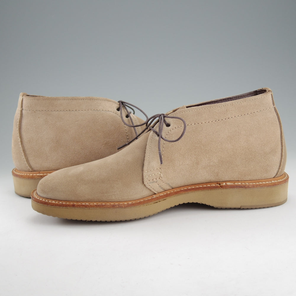 美品★オールデン 8.5D【現行定価17万円以上★チャッカブーツ/1467】バリーラスト/スエード/薄茶/メンズ/ALDEN★o150