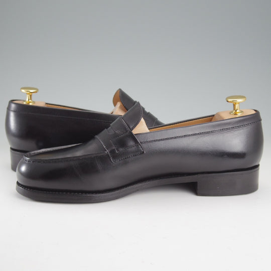 美品★J.M.ウエストン 6C【定価￥165,000-★180/コインローファー】41ラスト/ボックスカーフ/黒/メンズ/Weston/ウェストン★p263