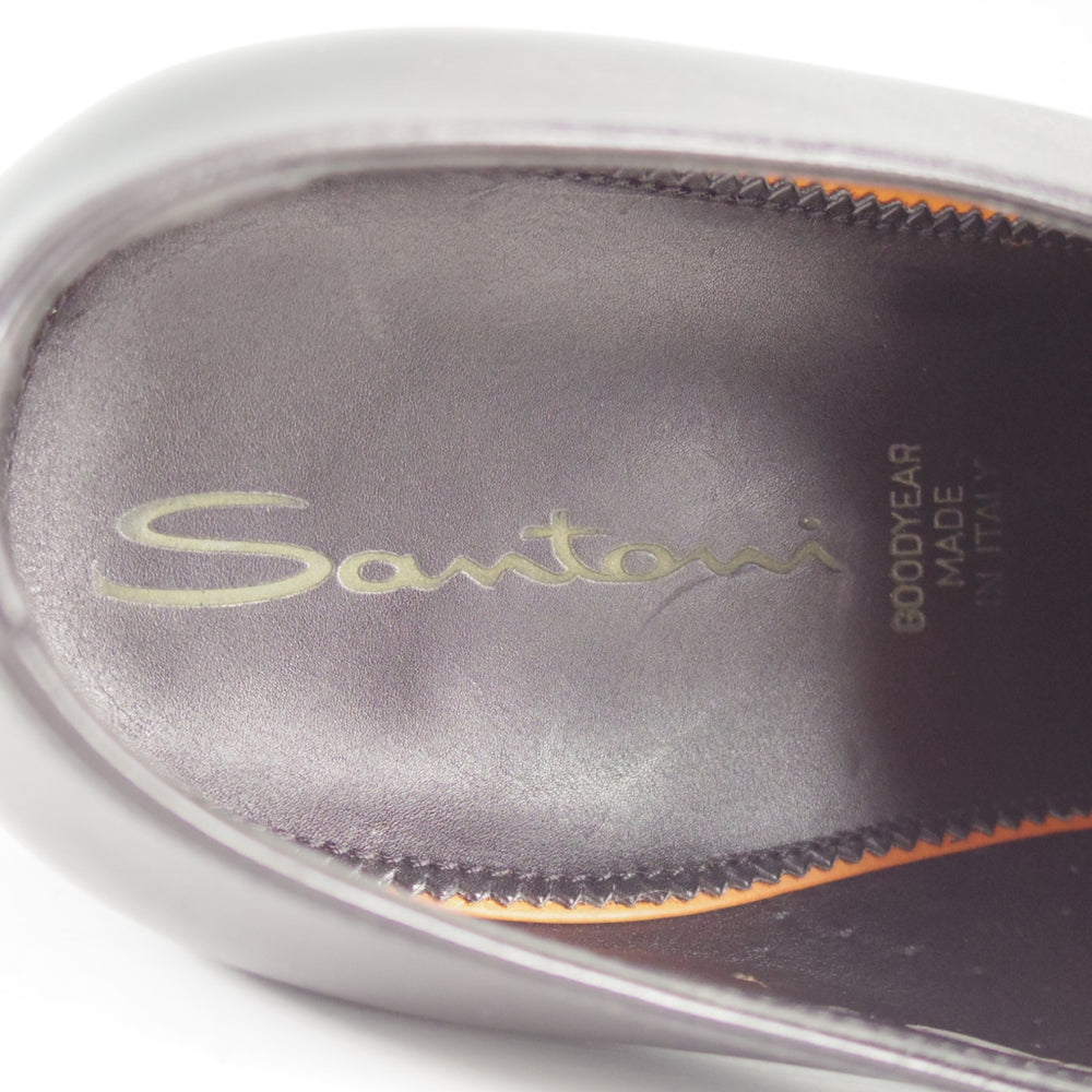 未使用★(伊)サントーニ SIZE 7.5【上級★グッドイヤーウェルテッド製法/モンクストラップ】カーフ/黒/メンズ/Santoni★o693