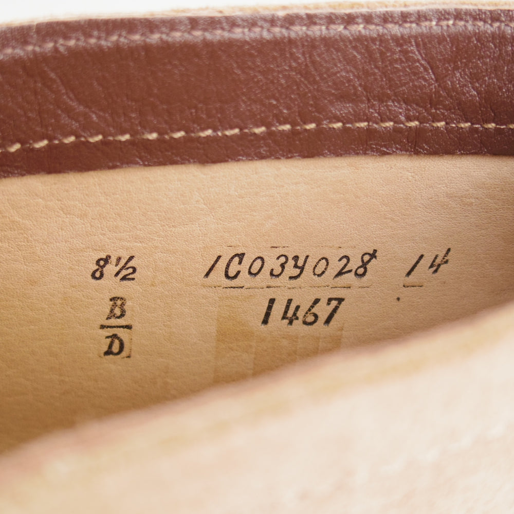 美品★オールデン 8.5D【現行定価17万円以上★チャッカブーツ/1467】バリーラスト/スエード/薄茶/メンズ/ALDEN★o150