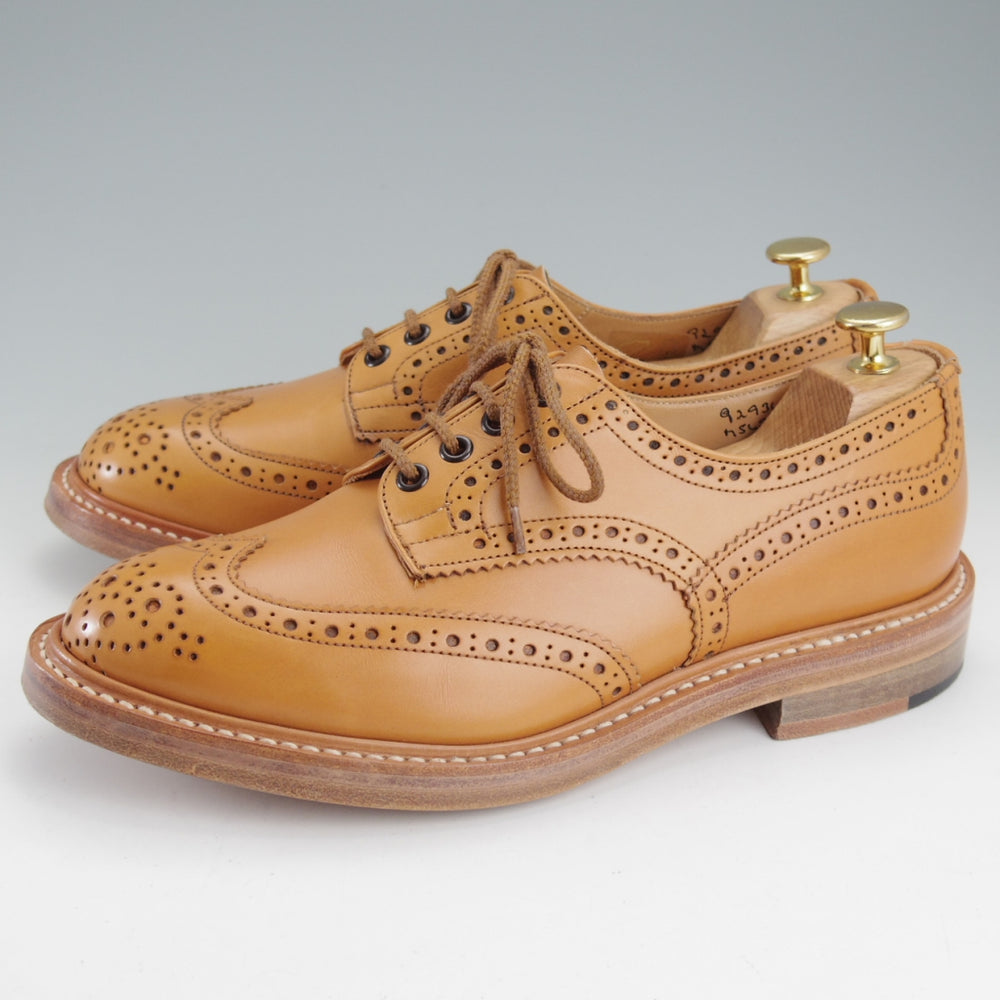 使用数回★トリッカーズ SIZE 8【定価￥132,000-★BOURTON/エイコンアンティーク】バートン/M5633/カントリーシューズ/薄茶/メンズ★o151