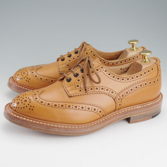 使用数回★トリッカーズ SIZE 8【定価￥132,000-★BOURTON/エイコンアンティーク】バートン/M5633/カントリーシューズ/薄茶/メンズ★o151