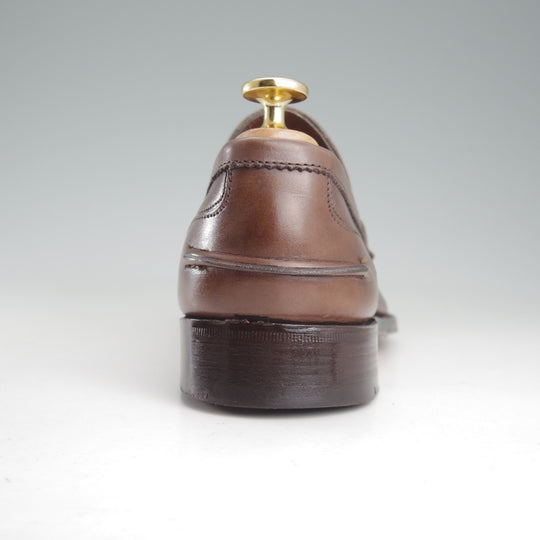 極美品★トリッカーズ SIZE 5.5【現行定価10万円以上★コインローファー/M7825】カーフ/COFFEE BURNISHED/濃茶/メンズ/Tricker's★o694