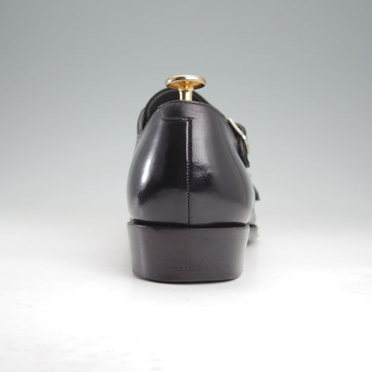 極上★Perfetto/ペルフェット SIZE 7.5【グッドイヤーウェルテッド製法★ZERBINO別注/ダブルモンク】カーフ/黒/メンズ★n655