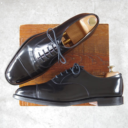 美品★チャーチ 85F/UK8.5【定価￥203,500-★コンサル/CONSUL】173ラスト/ストレートチップ/黒/メンズ/Church's★p273