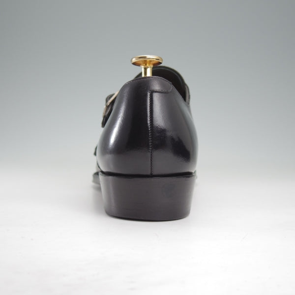 極上★Perfetto/ペルフェット SIZE 7.5【グッドイヤーウェルテッド製法★ZERBINO別注/ダブルモンク】カーフ/黒/メンズ★n655