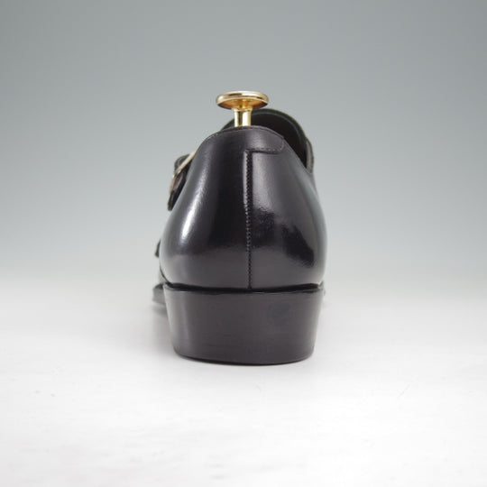 極上★Perfetto/ペルフェット SIZE 7.5【グッドイヤーウェルテッド製法★ZERBINO別注/ダブルモンク】カーフ/黒/メンズ★n655