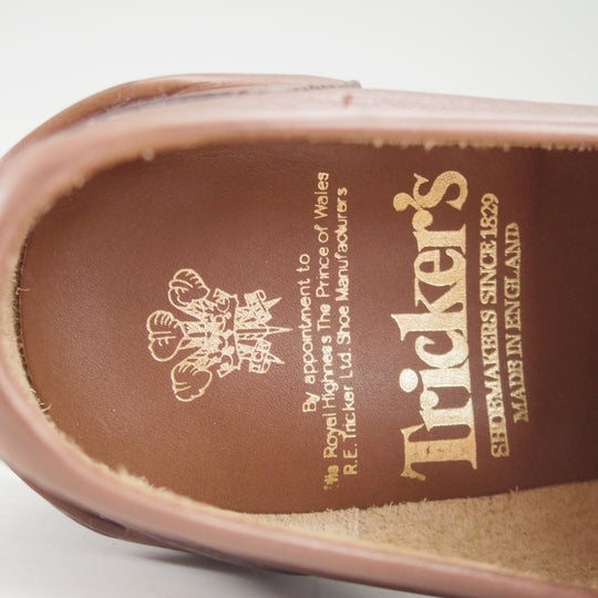 極美品★トリッカーズ SIZE 5.5【現行定価10万円以上★コインローファー/M7825】カーフ/COFFEE BURNISHED/濃茶/メンズ/Tricker's★o694