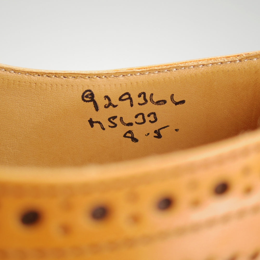 使用数回★トリッカーズ SIZE 8【定価￥132,000-★BOURTON/エイコンアンティーク】バートン/M5633/カントリーシューズ/薄茶/メンズ★o151