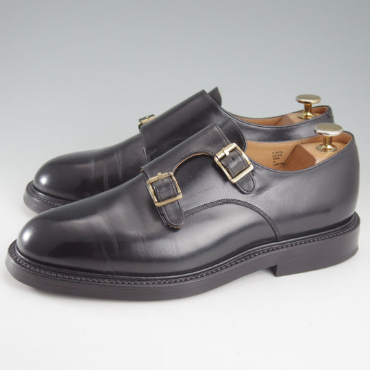 極上★CALMANTHOLOGY/カルマンソロジー SIZE 6.5【定価￥108,900-★ダブルモンク/A6674】CLAYNWAX/黒/メンズ★o696