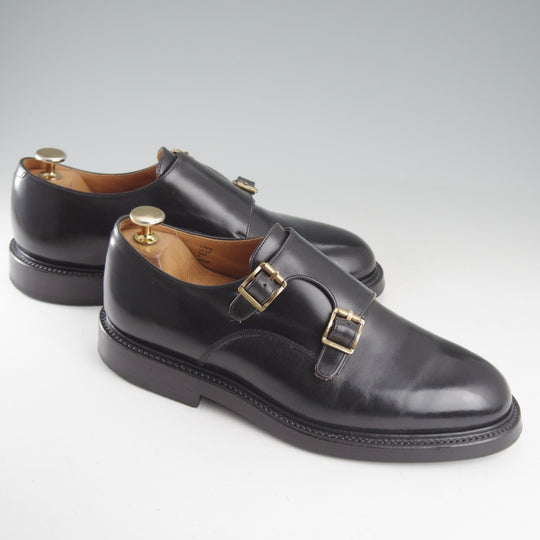 極上★CALMANTHOLOGY/カルマンソロジー SIZE 6.5【定価￥108,900-★ダブルモンク/A6674】CLAYNWAX/黒/メンズ★o696