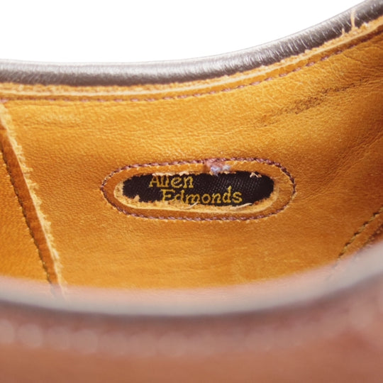 ★(米)アレンエドモンズ 6D【現行定価￥132,000-★Park Avenue/パークアベニュー】ストレートチップ/濃茶/ALLEN EDMONDS★n656