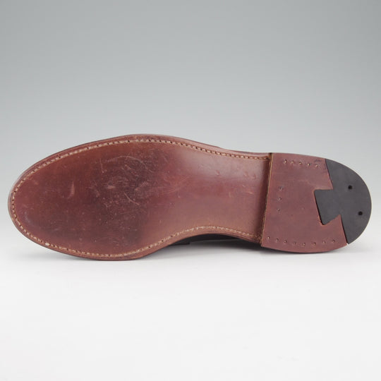 ほぼ試着程度★オールデン 7.5D【現行定価17万円以上★クロムエクセルレザー仕様/N5203F】コインローファー/ヴァンラスト/紺/ALDEN★o152