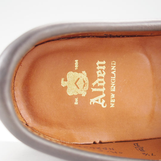 ほぼ試着程度★オールデン 7.5D【現行定価17万円以上★クロムエクセルレザー仕様/N5203F】コインローファー/ヴァンラスト/紺/ALDEN★o152