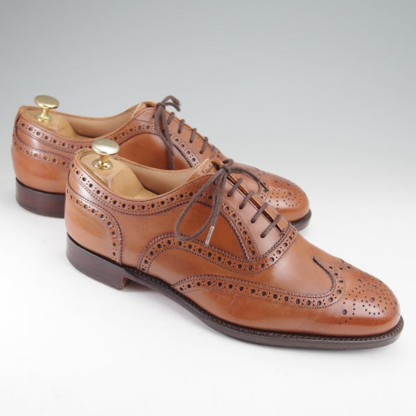 極上★(英)チーニー 6G【定価￥82,500-★ARTHUR 3/アーサー/125ラスト】フルブローグ/カーフ/DARK LEAF BURNISHED/茶/CHEANEY★n143