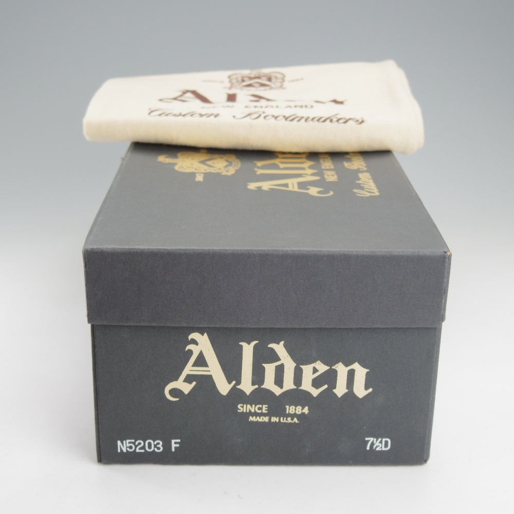 ほぼ試着程度★オールデン 7.5D【現行定価17万円以上★クロムエクセルレザー仕様/N5203F】コインローファー/ヴァンラスト/紺/ALDEN★o152