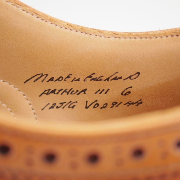 極上★(英)チーニー 6G【定価￥82,500-★ARTHUR 3/アーサー/125ラスト】フルブローグ/カーフ/DARK LEAF BURNISHED/茶/CHEANEY★n143