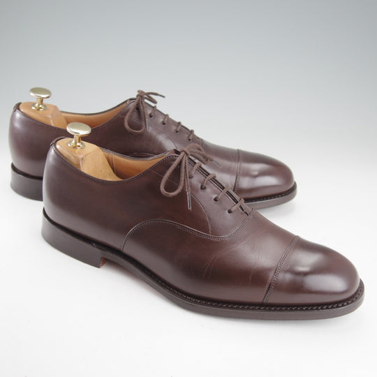極美品★チャーチ 85F/UK8.5【定価￥181,500-★コンサル/CONSUL】173ラスト/ストレートチップ/カーフ/濃茶/メンズ/Church's★o153