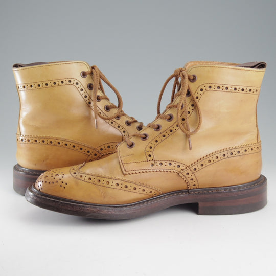 極上★トリッカーズ SIZE 7.5【定価￥143,000-★ダイナイトソール/MALTON/1001 Burnished】M2508/カントリーブーツ/薄茶/Tricker's★o697