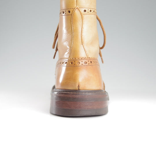 極上★トリッカーズ SIZE 7.5【定価￥143,000-★ダイナイトソール/MALTON/1001 Burnished】M2508/カントリーブーツ/薄茶/Tricker's★o697