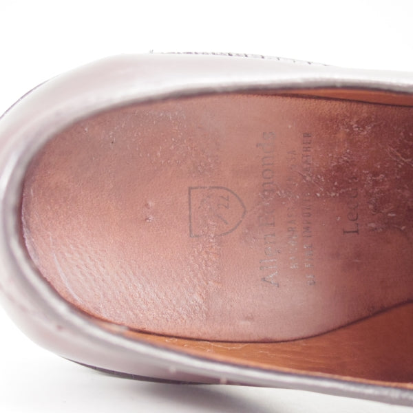 極上★(米)アレンエドモンズ 8.5D【現行定価24万円程度★コードバン仕様/Leeds】リーズ/プレーントゥ/赤茶/メンズ/ALLEN EDMONDS★n657