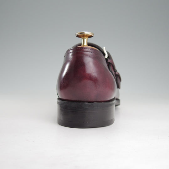 美品★ジョンロブ 7E【注文価格￥413,160-★バイリクエスト品/プレステージライン/CHAPEL】8000ラスト/ミュージアムカーフ/PLUM/赤茶★o154