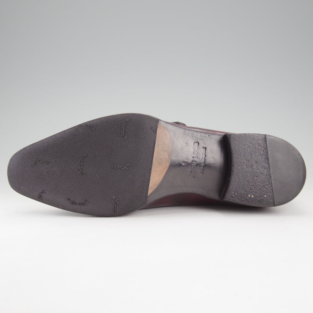 美品★ジョンロブ 7E【注文価格￥413,160-★バイリクエスト品/プレステージライン/CHAPEL】8000ラスト/ミュージアムカーフ/PLUM/赤茶★o154