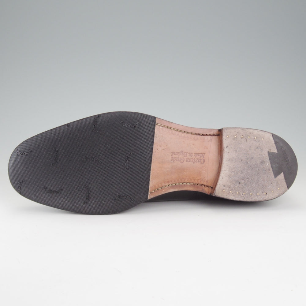 美品★チャーチ 85F/UK8.5【定価￥203,500-★コンサル/CONSUL】173ラスト/ストレートチップ/黒/メンズ/Church's★p273