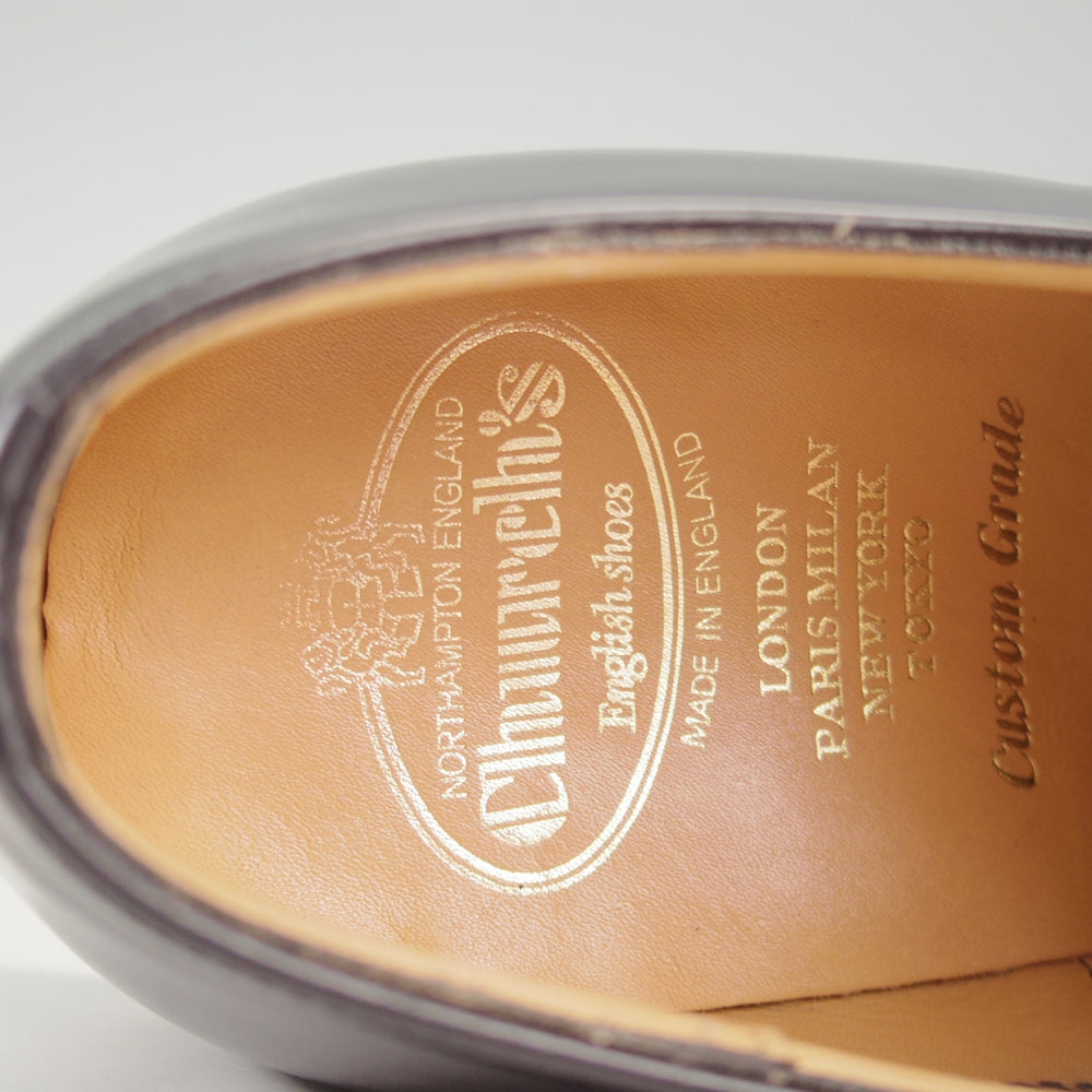美品★チャーチ 85F/UK8.5【定価￥203,500-★コンサル/CONSUL】173ラスト/ストレートチップ/黒/メンズ/Church's★p273