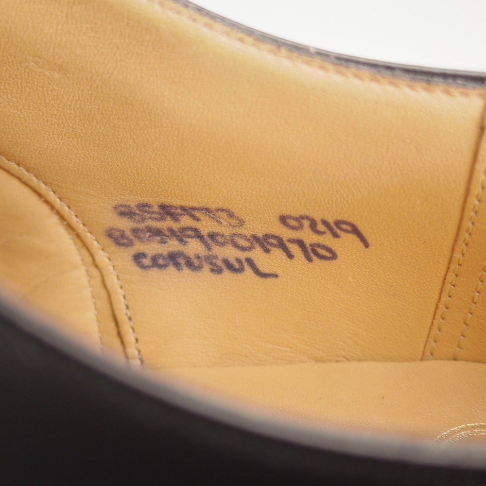 美品★チャーチ 85F/UK8.5【定価￥203,500-★コンサル/CONSUL】173ラスト/ストレートチップ/黒/メンズ/Church's★p273