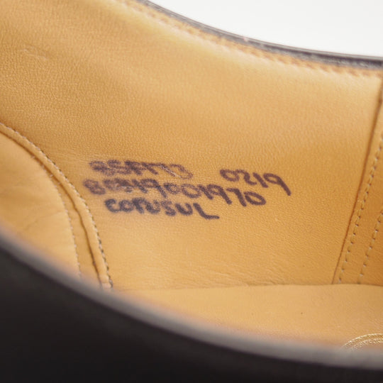 美品★チャーチ 85F/UK8.5【定価￥203,500-★コンサル/CONSUL】173ラスト/ストレートチップ/黒/メンズ/Church's★p273