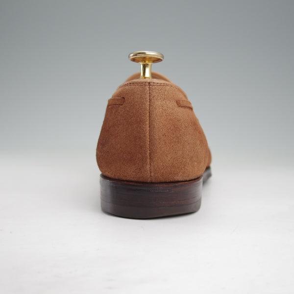 極上★クロケット&ジョーンズ 6E【定価￥121,000-★CAVENDISH 2/キャベンディッシュ】325ラスト/タッセルローファー/スエード/茶★n659