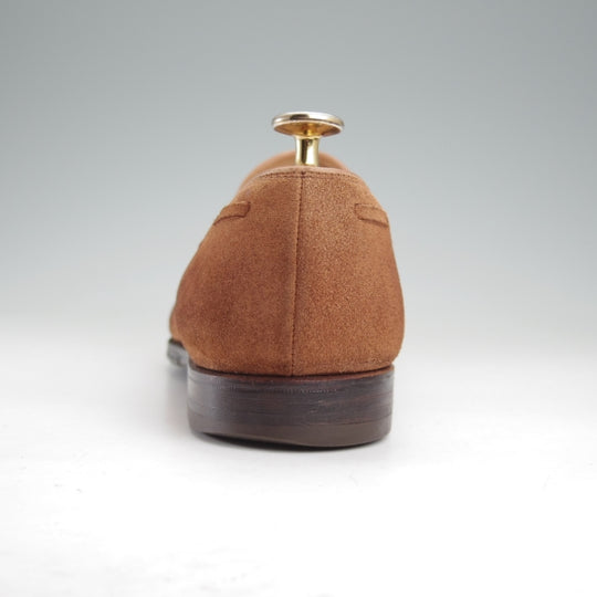 極上★クロケット&ジョーンズ 6E【定価￥121,000-★CAVENDISH 2/キャベンディッシュ】325ラスト/タッセルローファー/スエード/茶★n659