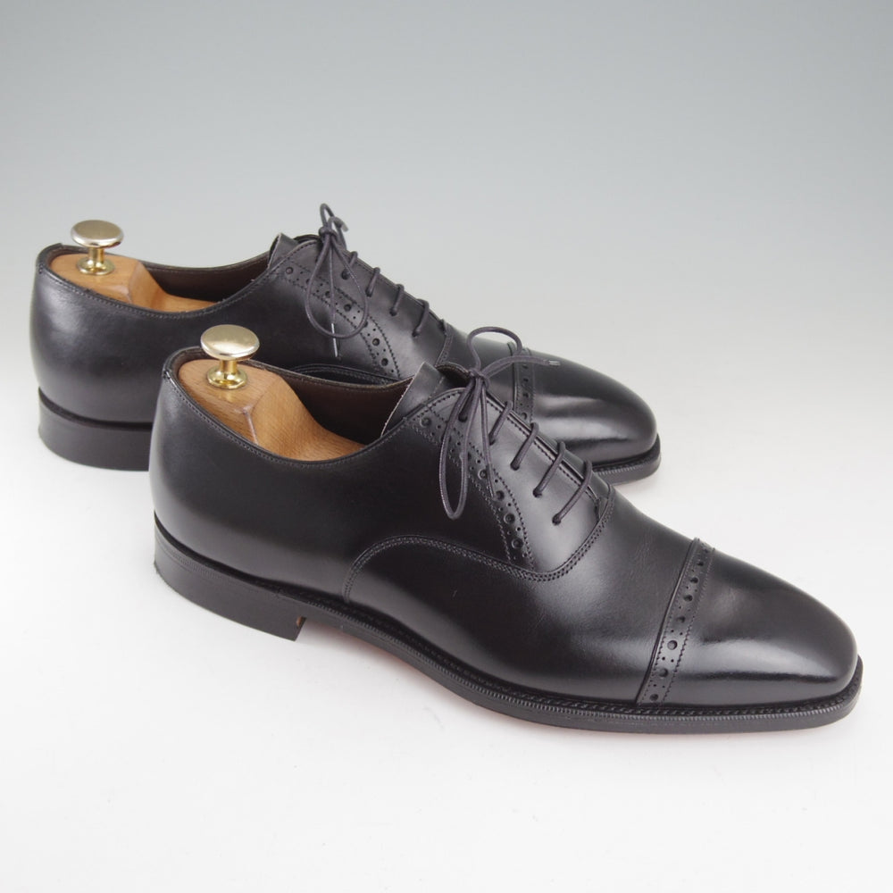 極美品★(英)グレンソン 6.5E【定価￥169,400-★MACCLESFIELD/パンチドキャップトゥ】カーフ/黒/メンズ/GRENSON★p274