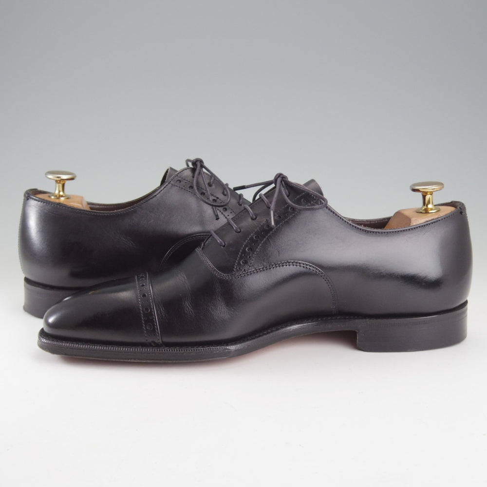 極美品★(英)グレンソン 6.5E【定価￥169,400-★MACCLESFIELD/パンチドキャップトゥ】カーフ/黒/メンズ/GRENSON★p274