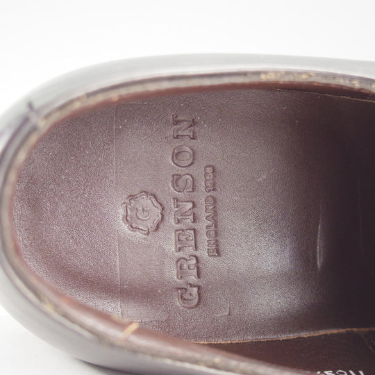 極美品★(英)グレンソン 6.5E【定価￥169,400-★MACCLESFIELD/パンチドキャップトゥ】カーフ/黒/メンズ/GRENSON★p274
