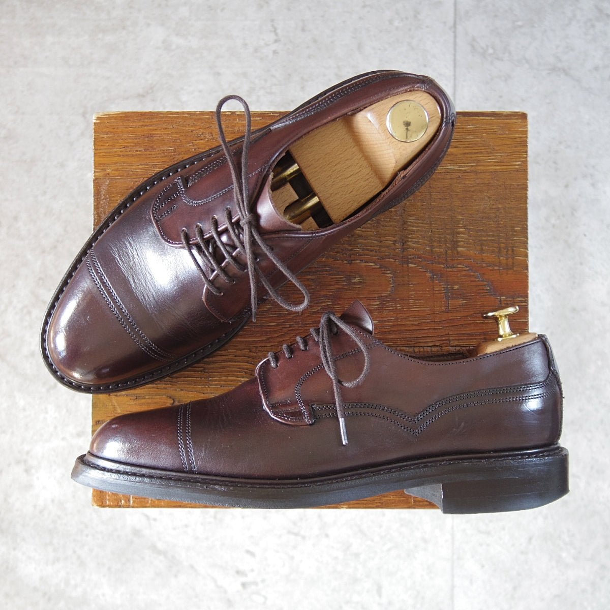 極上☆(英)チーニー 8.5F【貴重☆(英)ポールスミス別注/プレーントゥ