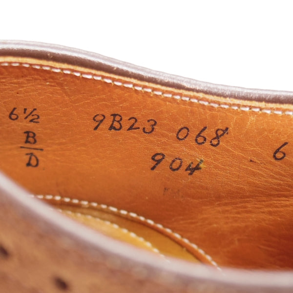 極上★オールデン 6.5D【現行定価16万円以上★フルブローグ/904/ハンプトンラスト】Hampton/スエード/濃茶/メンズ/ALDEN★m117