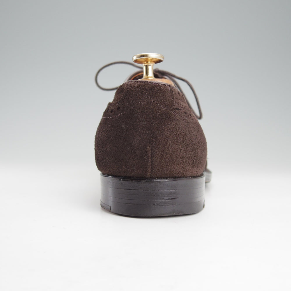 極美品★オールデン 9D【現行定価17万円以上★N9302/グラントラスト】フルブローグ/スエード/濃茶/メンズ/ALDEN★o157