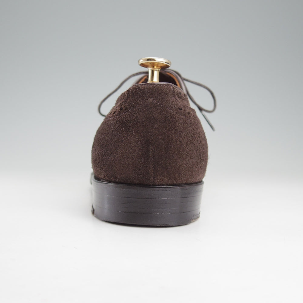 極美品★オールデン 9D【現行定価17万円以上★N9302/グラントラスト】フルブローグ/スエード/濃茶/メンズ/ALDEN★o157